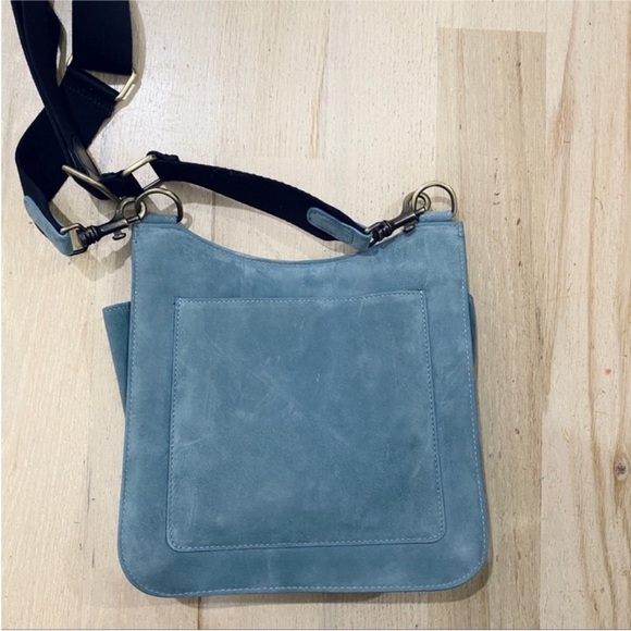 Creatures of Comfort blue gray leather crossbody bag NWT - Picture 10 of 10